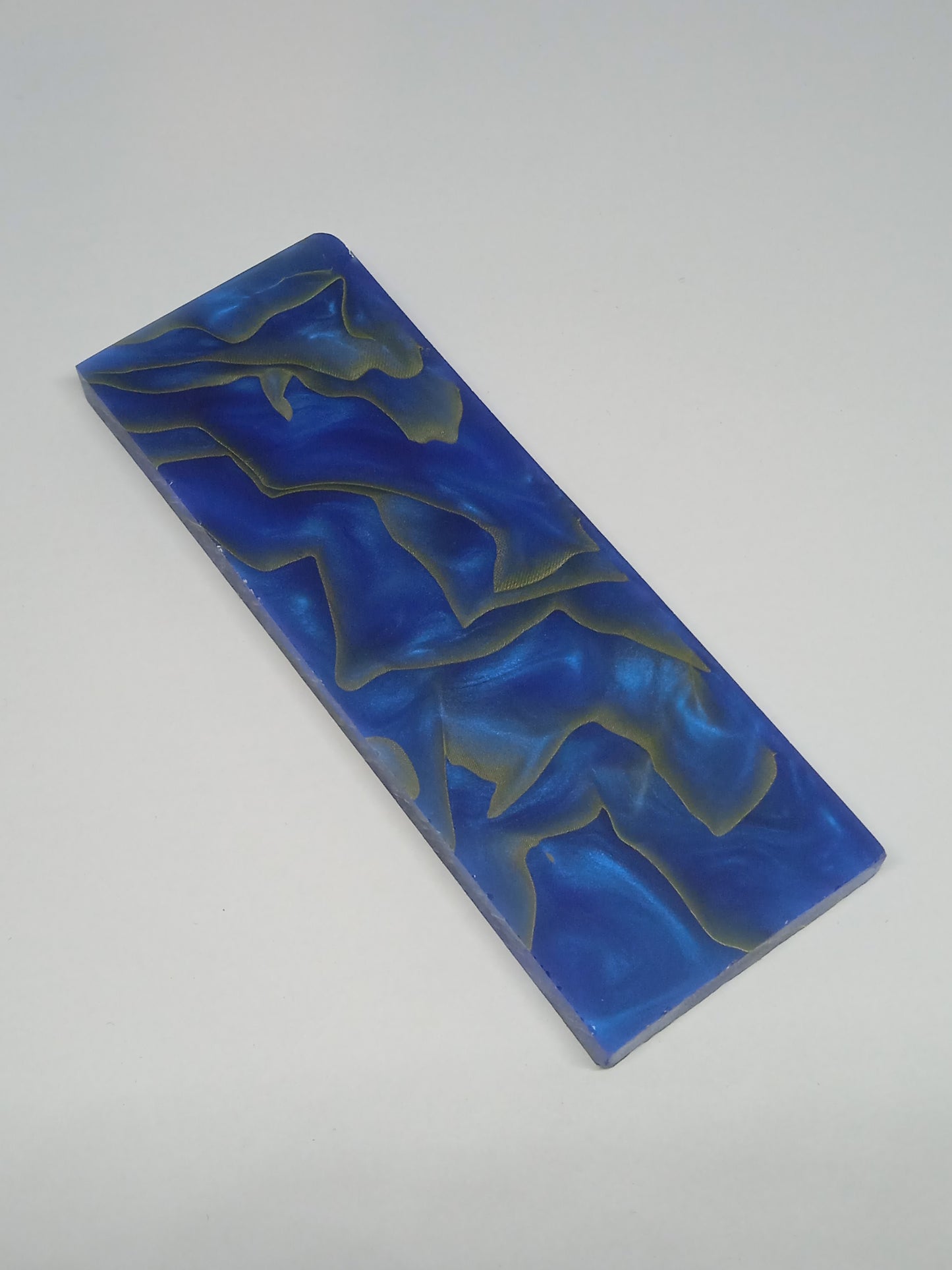 Résine Acrylique - Bleu et Or