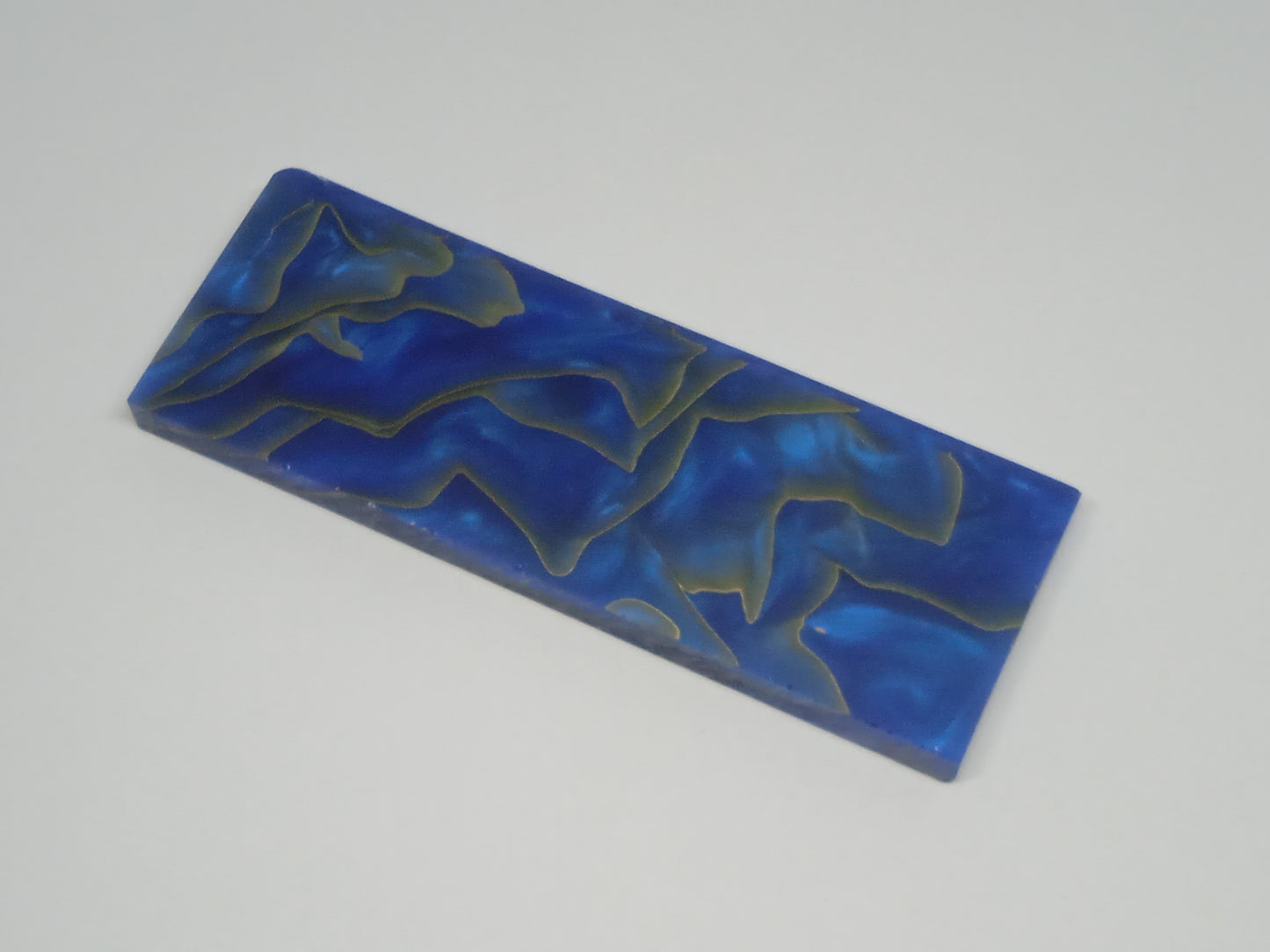 Résine Acrylique - Bleu et Or