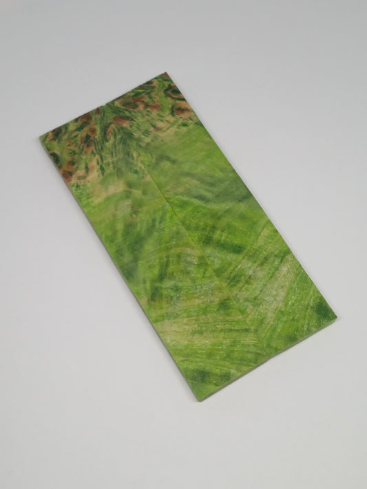 Wood - Stabilized Poplar Burl - Green